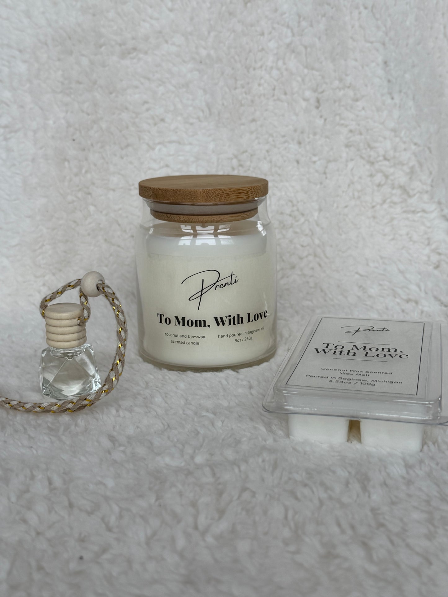To Mom, With Love Candle