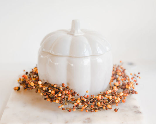 56oz Ceramic Pumpkin Candle