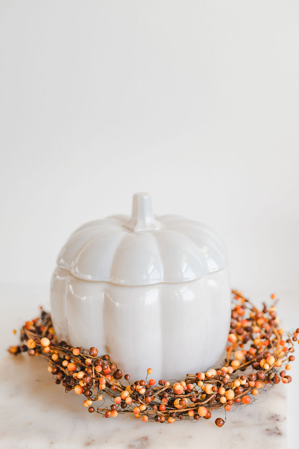 56oz Ceramic Pumpkin Candle