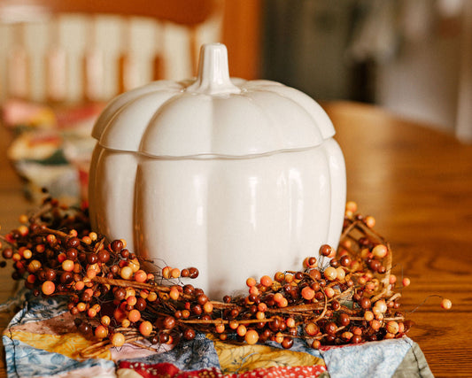 56oz Ceramic Pumpkin Candle