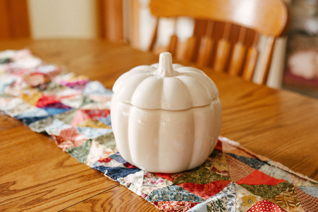 56oz Ceramic Pumpkin Candle
