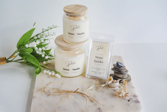 Stone and Smoke Candle