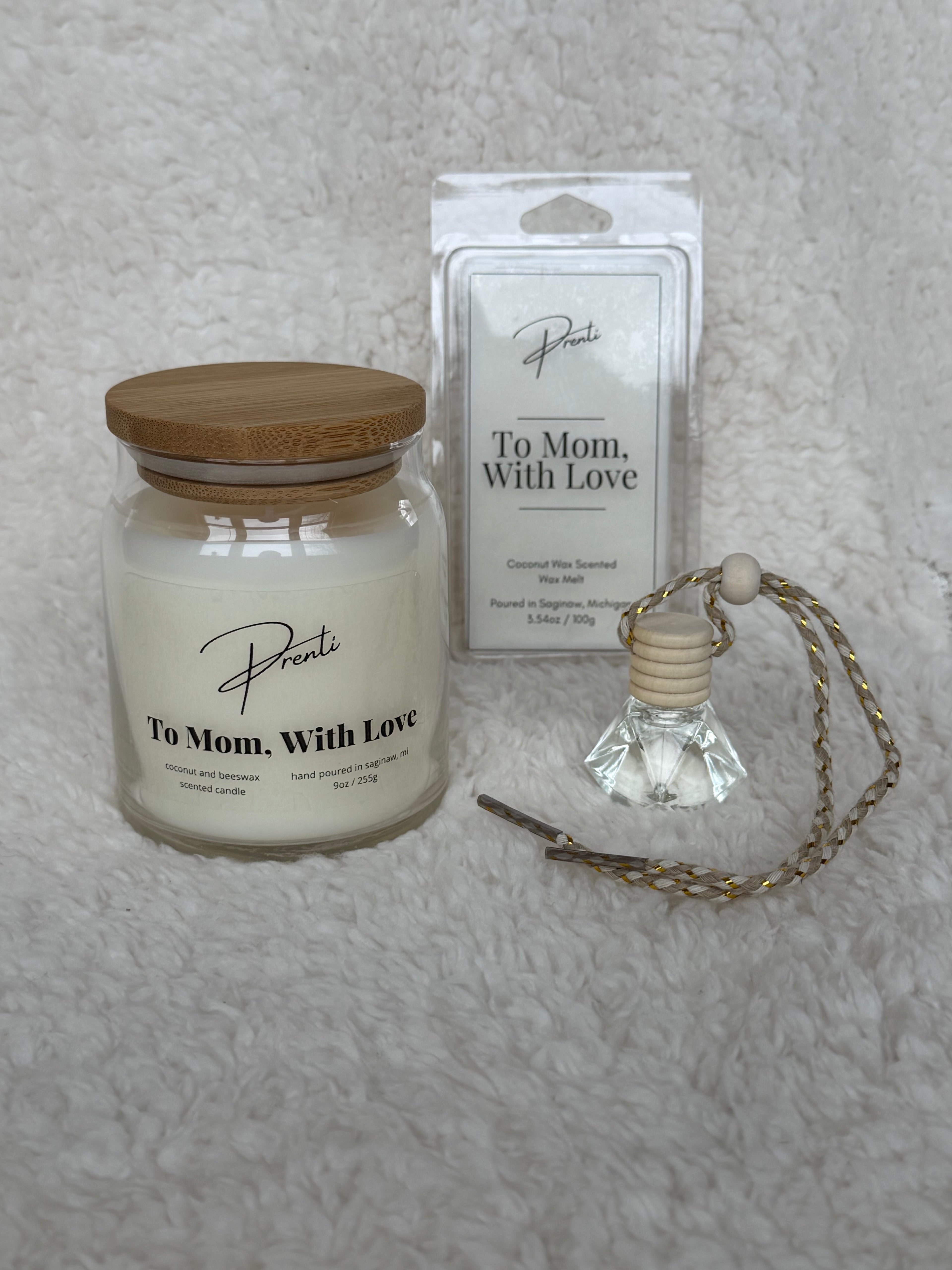 To Mom, With Love Candle