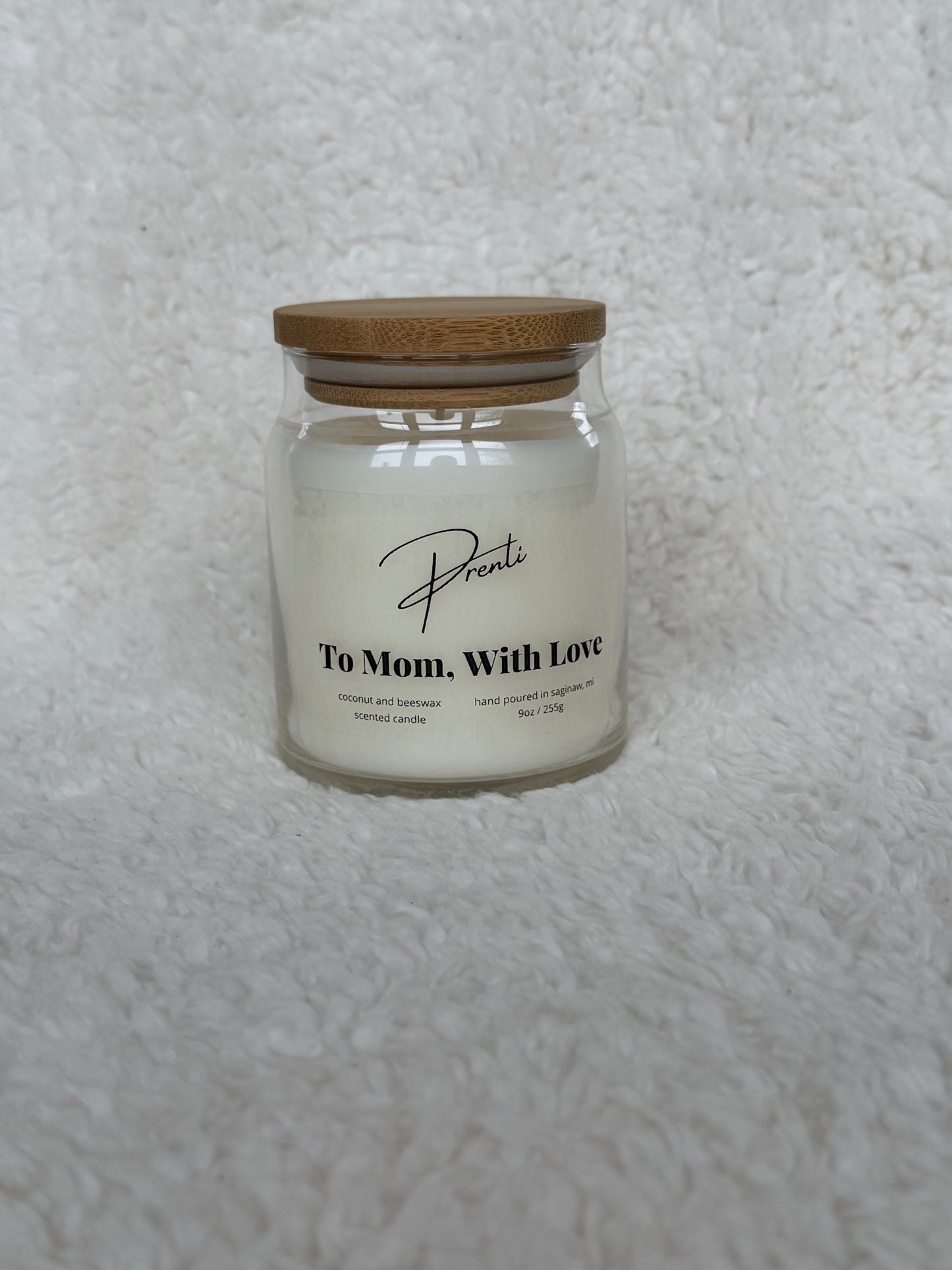 To Mom, With Love Candle