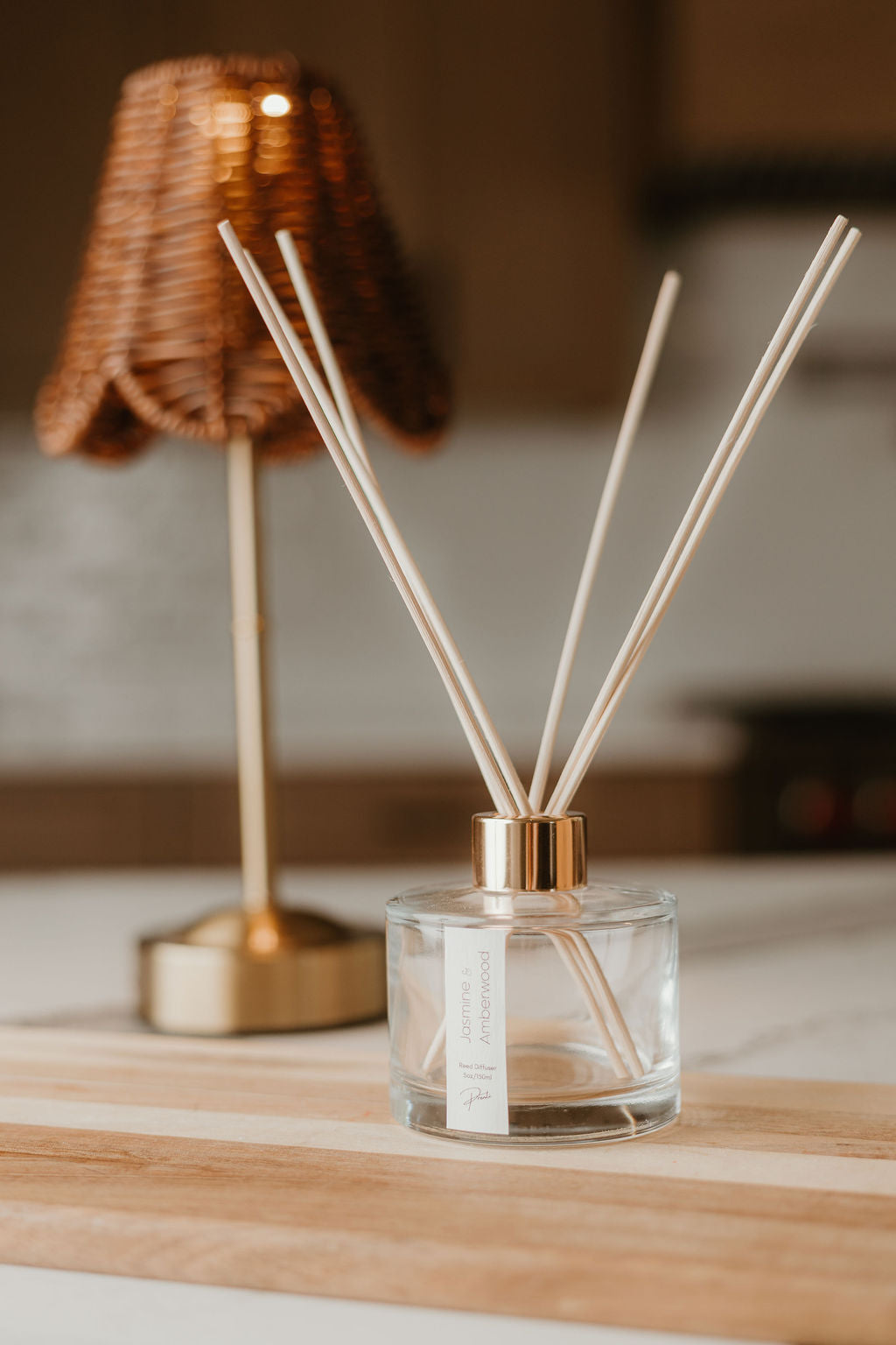 Jasmine and Amberwood Reed Diffuser