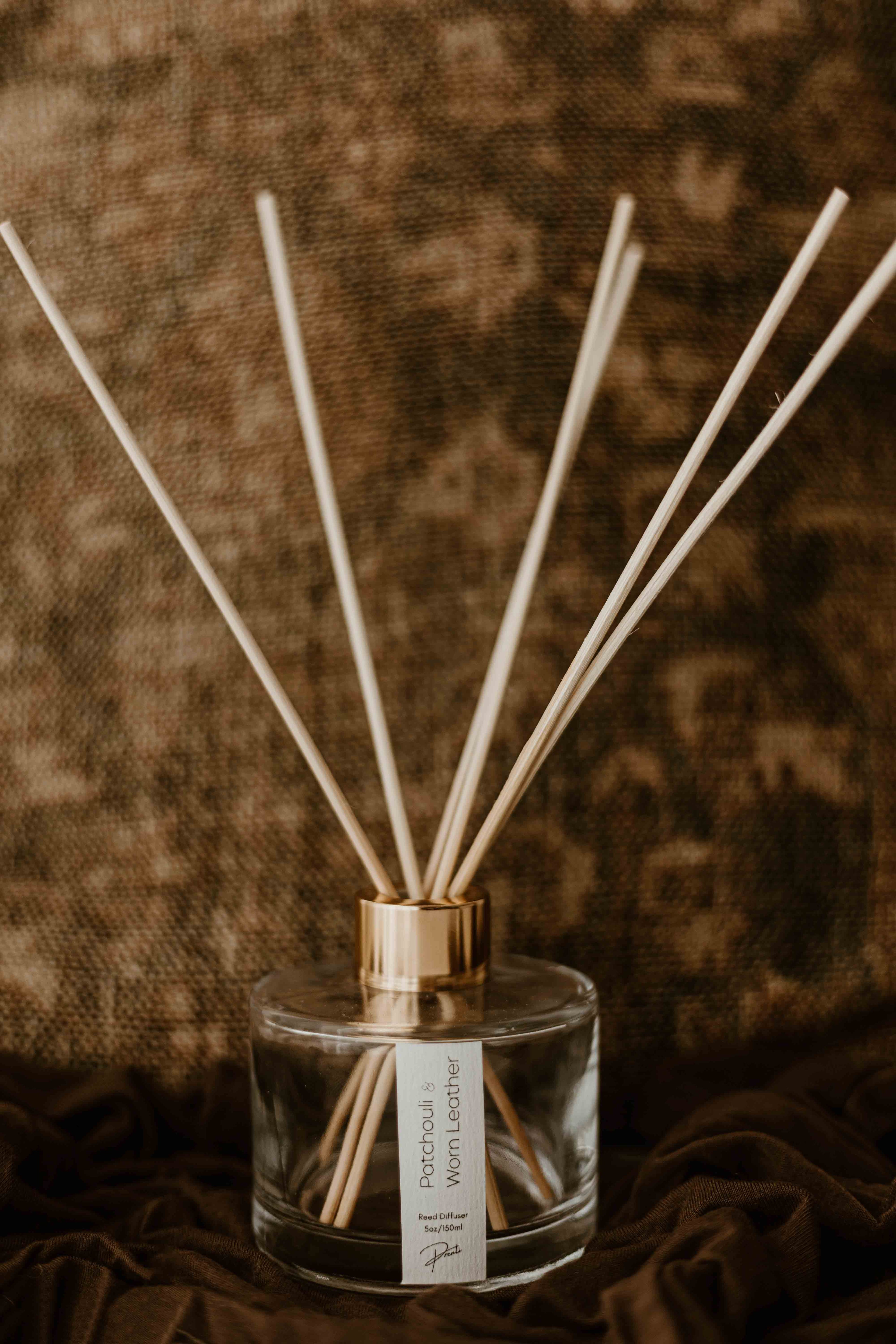 Leather and Patchouli Reed Diffuser