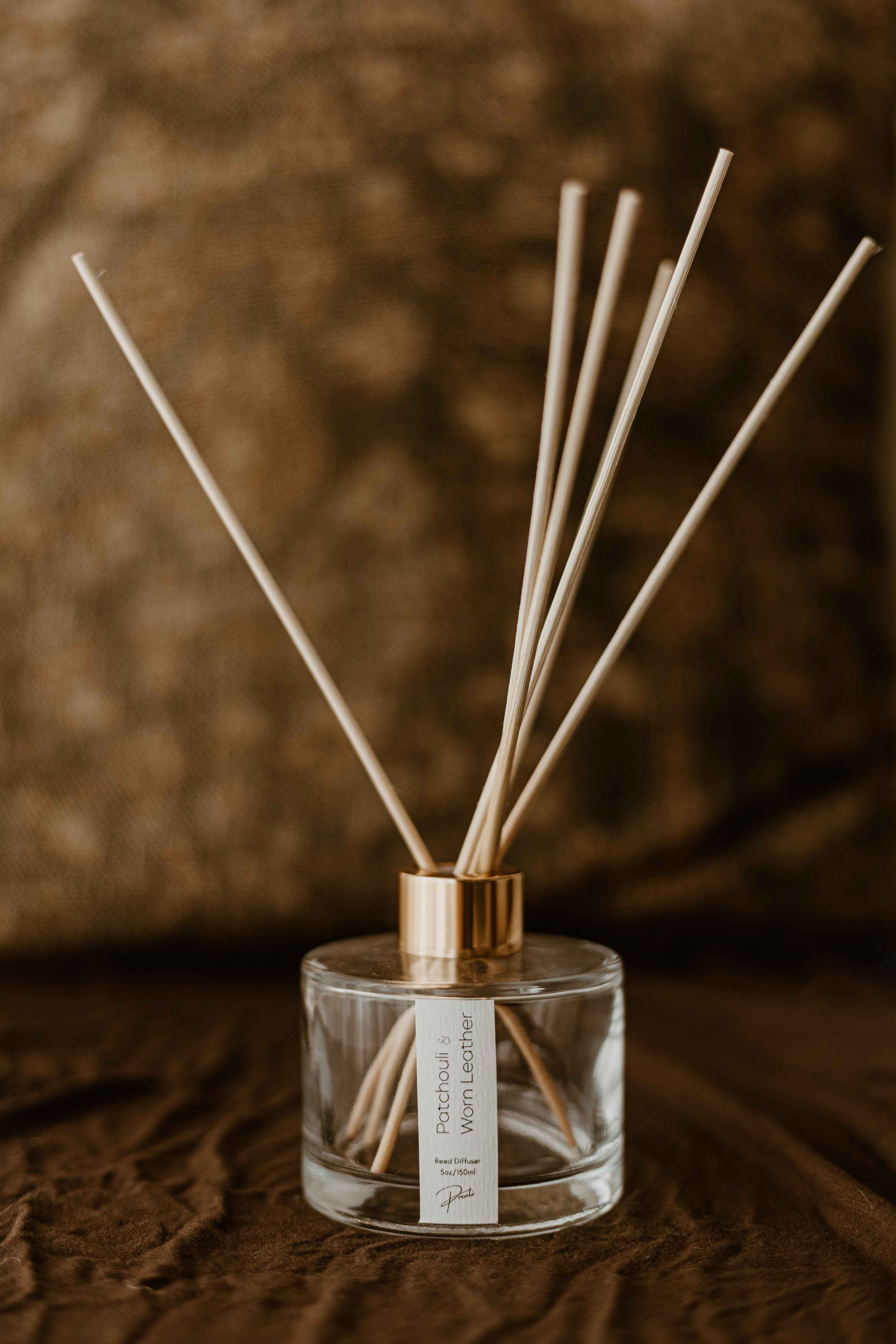 Leather and Patchouli Reed Diffuser