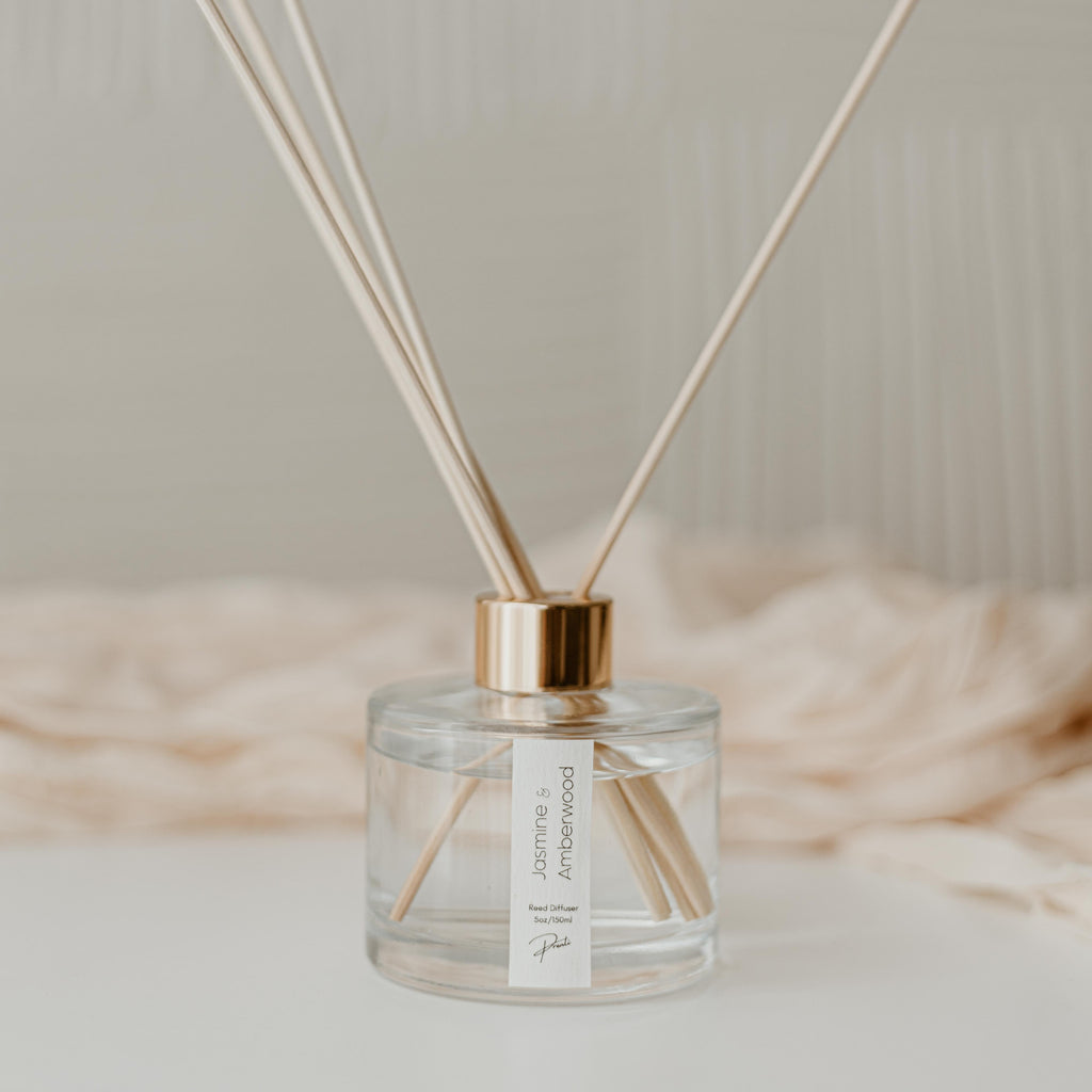 Jasmine and Amberwood Reed Diffuser