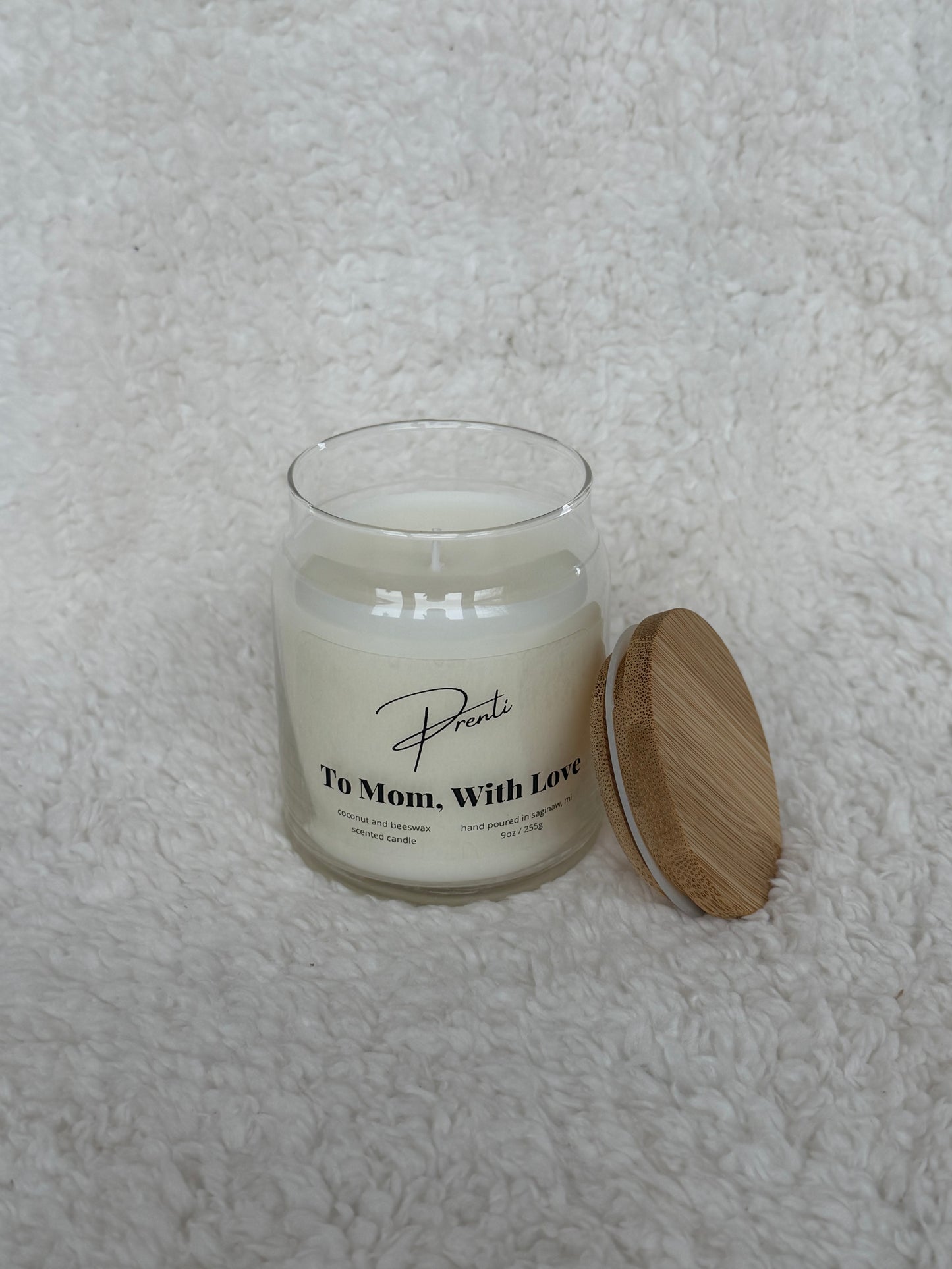To Mom, With Love Candle