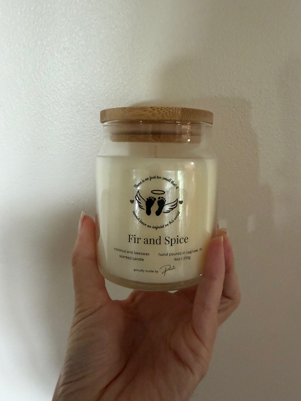 Tiny Footprint Fundraiser Candle