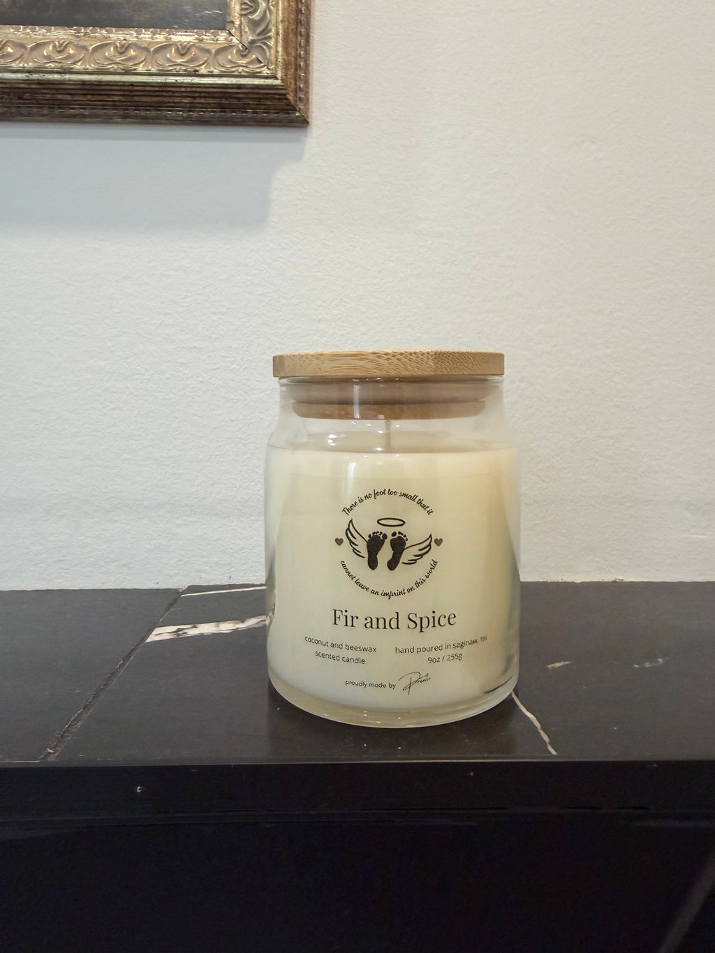 Tiny Footprint Fundraiser Candle