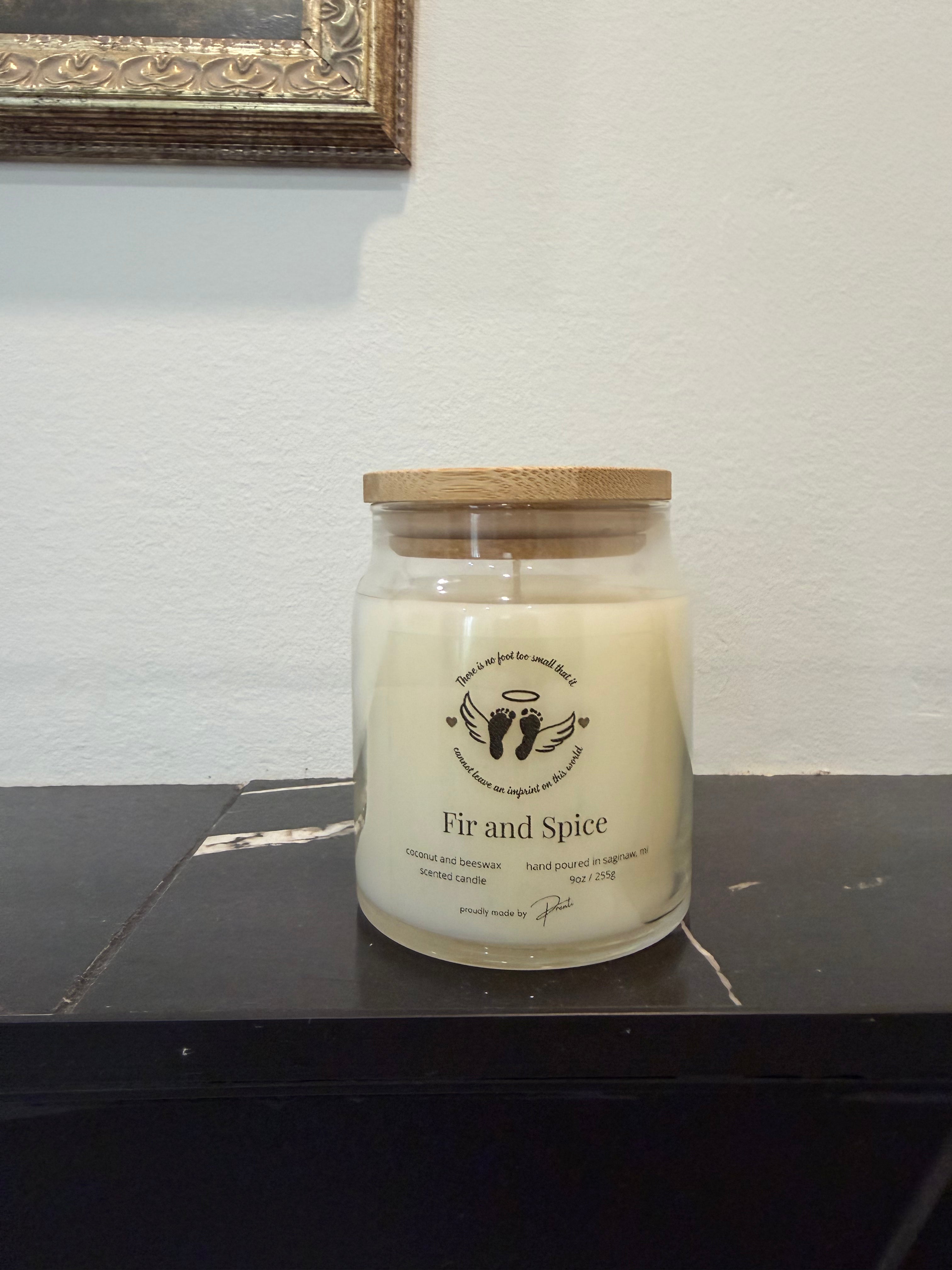 Tiny Footprint Fundraiser Candle