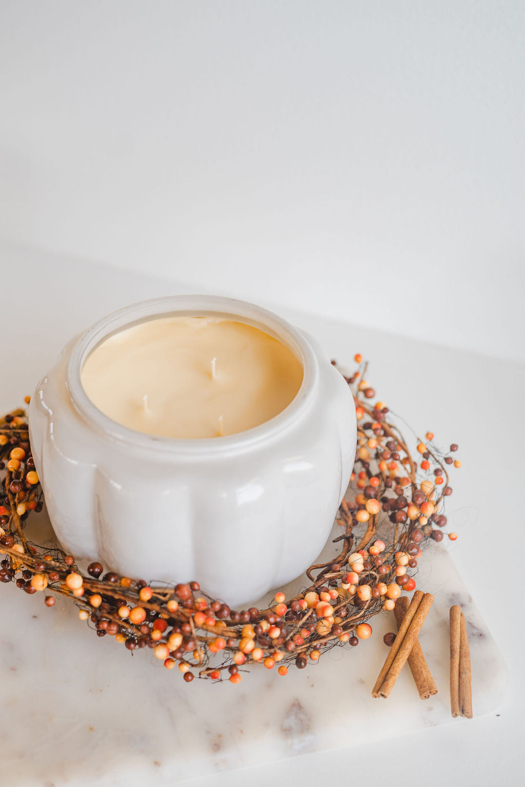 56oz Ceramic Pumpkin Candle