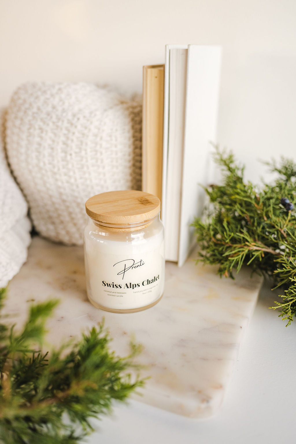 Swiss Alps Chalet Candle