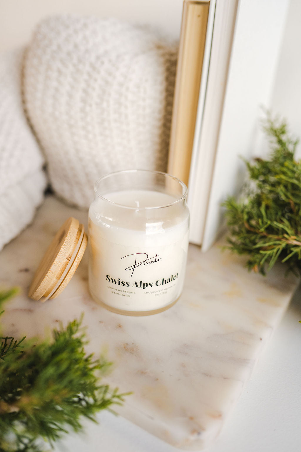 Swiss Alps Chalet Candle