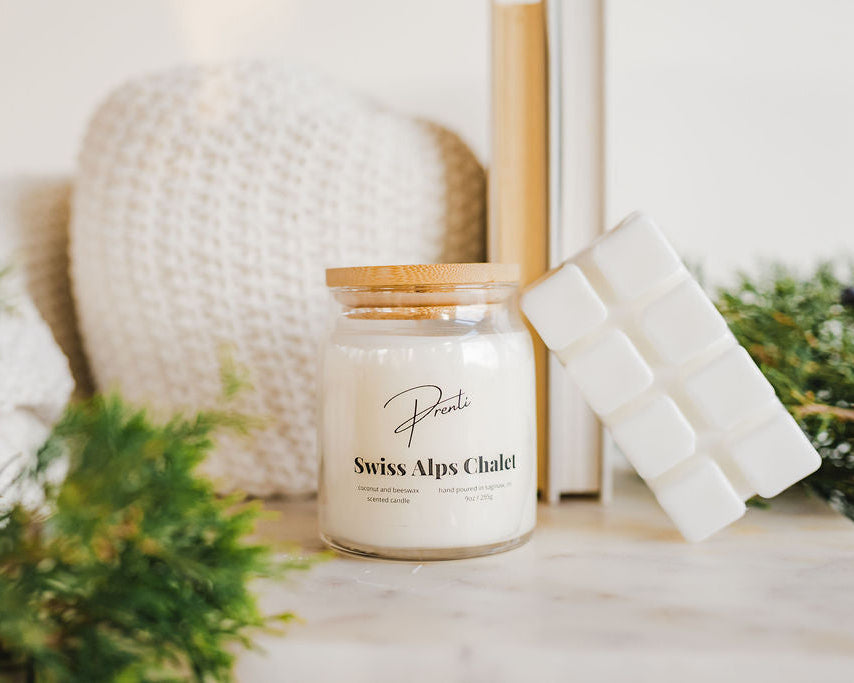 Swiss Alps Chalet Candle