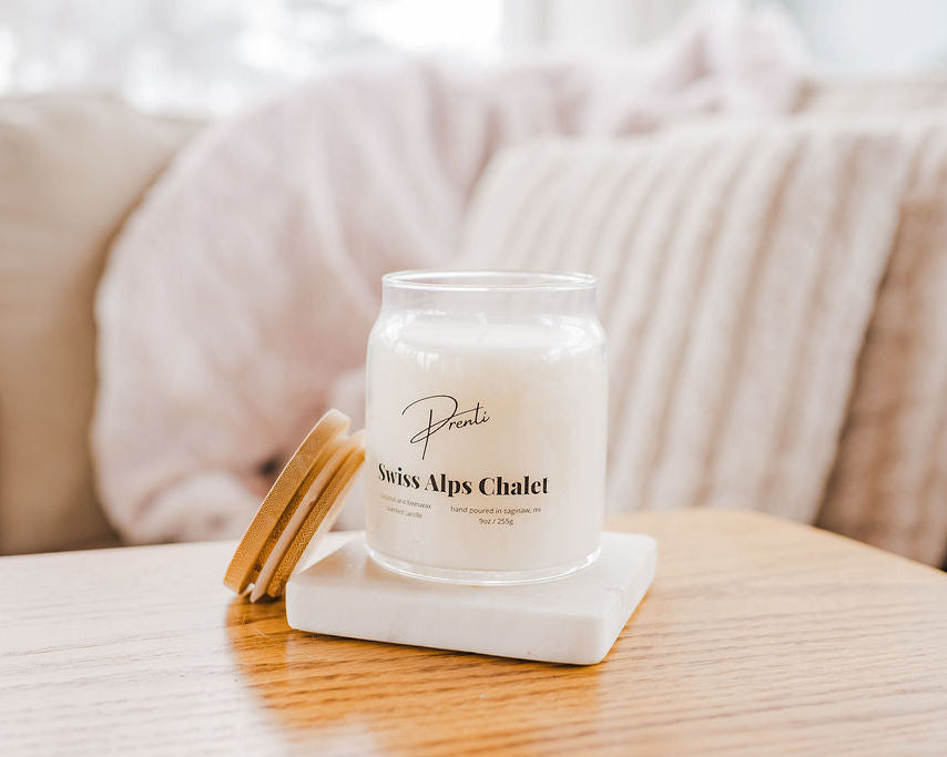 Swiss Alps Chalet Candle