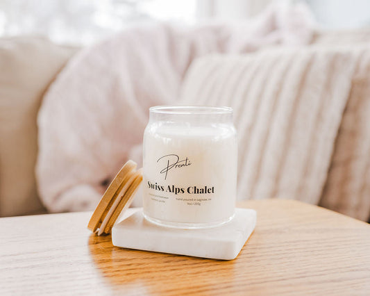 Swiss Alps Chalet Candle