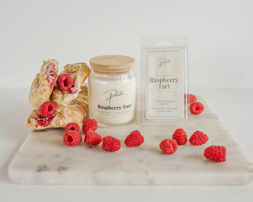 Raspberry Tart Candle