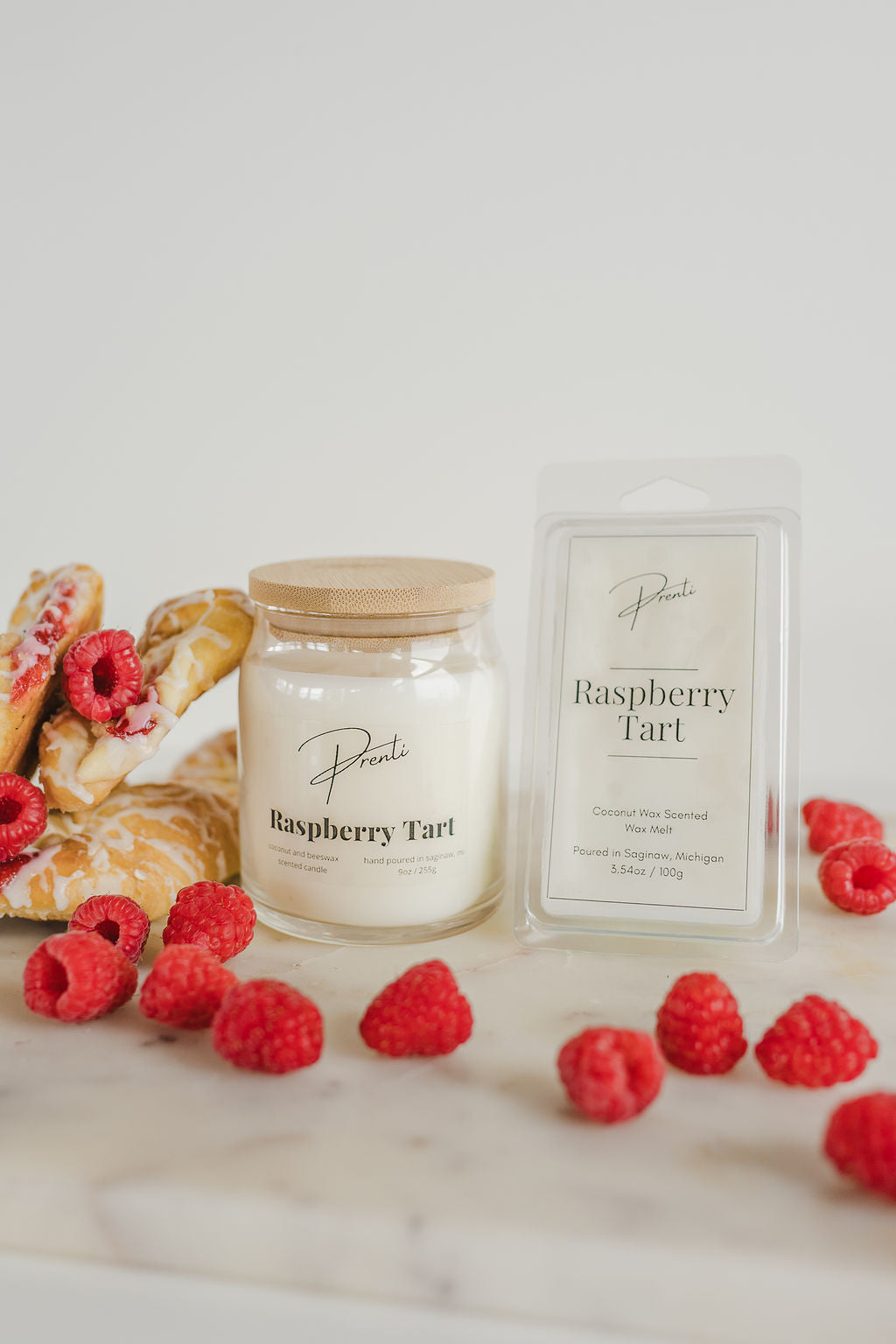 Raspberry Tart Candle