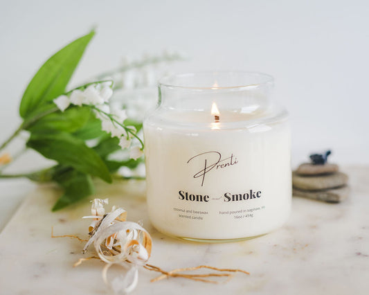 Stone and Smoke Candle
